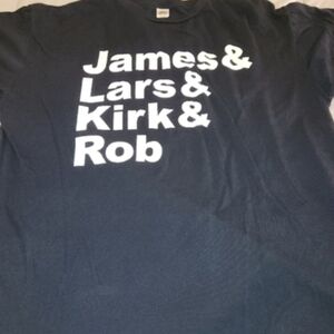 💀METALLICA - MEMBER NAMES SHIRT - MENS SIZE XL